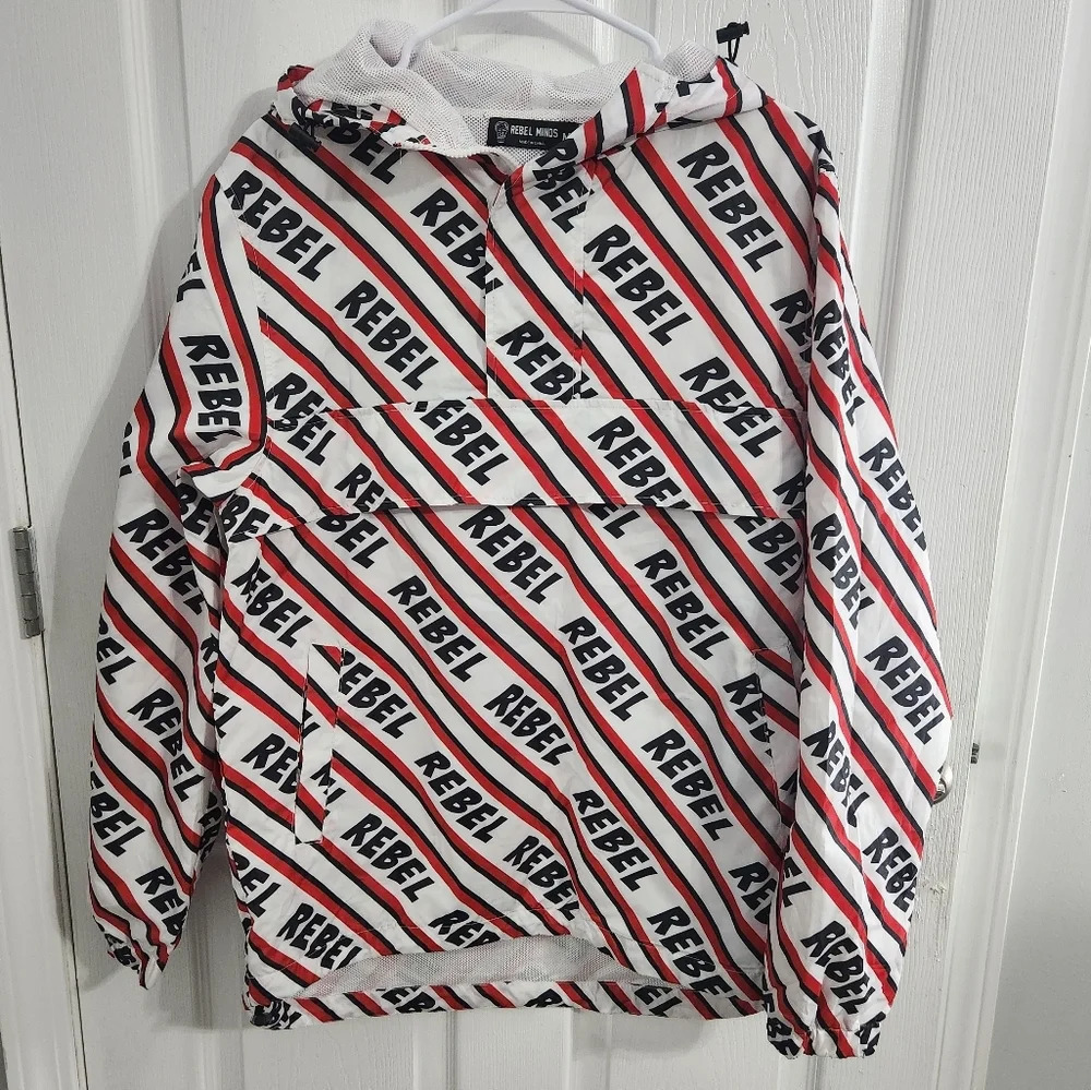 Rebel Minds pullover windbreaker streetwear outdoor men medium